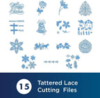 Brother Tattered Lace Pattern Collection 11, 15 Designs - Sewingmachinesplus.com