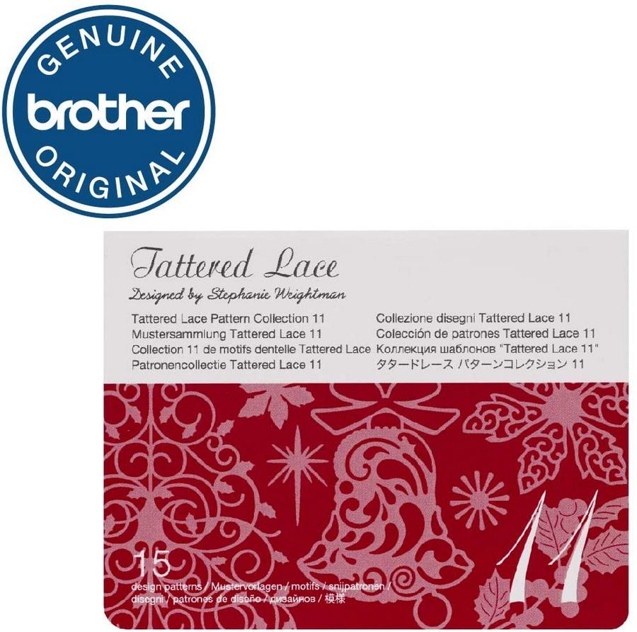 Brother Tattered Lace Pattern Collection 11, 15 Designs - Sewingmachinesplus.com