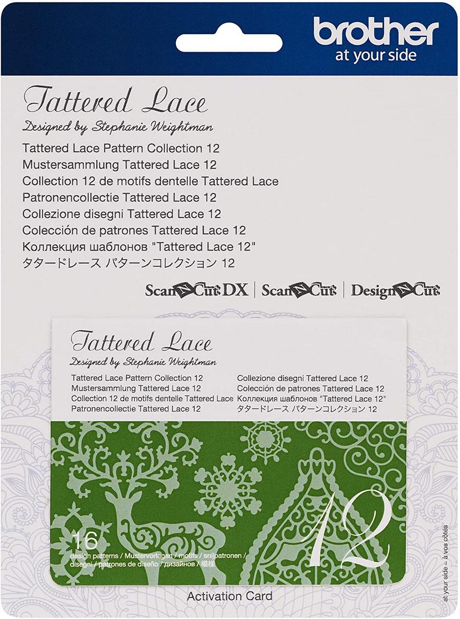 Brother Tattered Lace Pattern Collection 12, 16 Designs - Sewingmachinesplus.com
