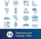 Brother Tattered Lace Pattern Collection 12, 16 Designs - Sewingmachinesplus.com