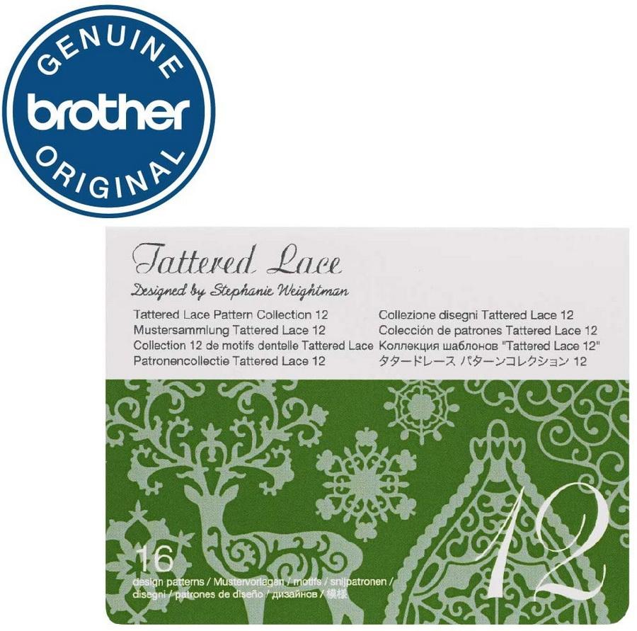 Brother Tattered Lace Pattern Collection 12, 16 Designs - Sewingmachinesplus.com