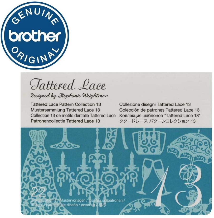 Brother Tattered Lace Pattern Collection 13, 22 Designs - Sewingmachinesplus.com