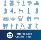 Brother Tattered Lace Pattern Collection 13, 22 Designs - Sewingmachinesplus.com
