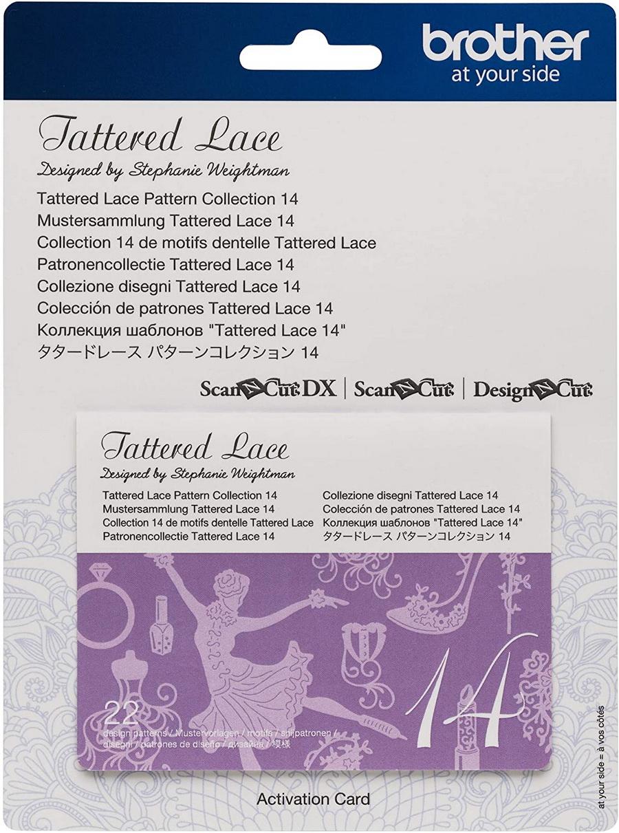 Brother Tattered Lace Pattern Collection 14, 22 Designs - Sewingmachinesplus.com