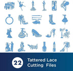 Brother Tattered Lace Pattern Collection 14, 22 Designs - Sewingmachinesplus.com