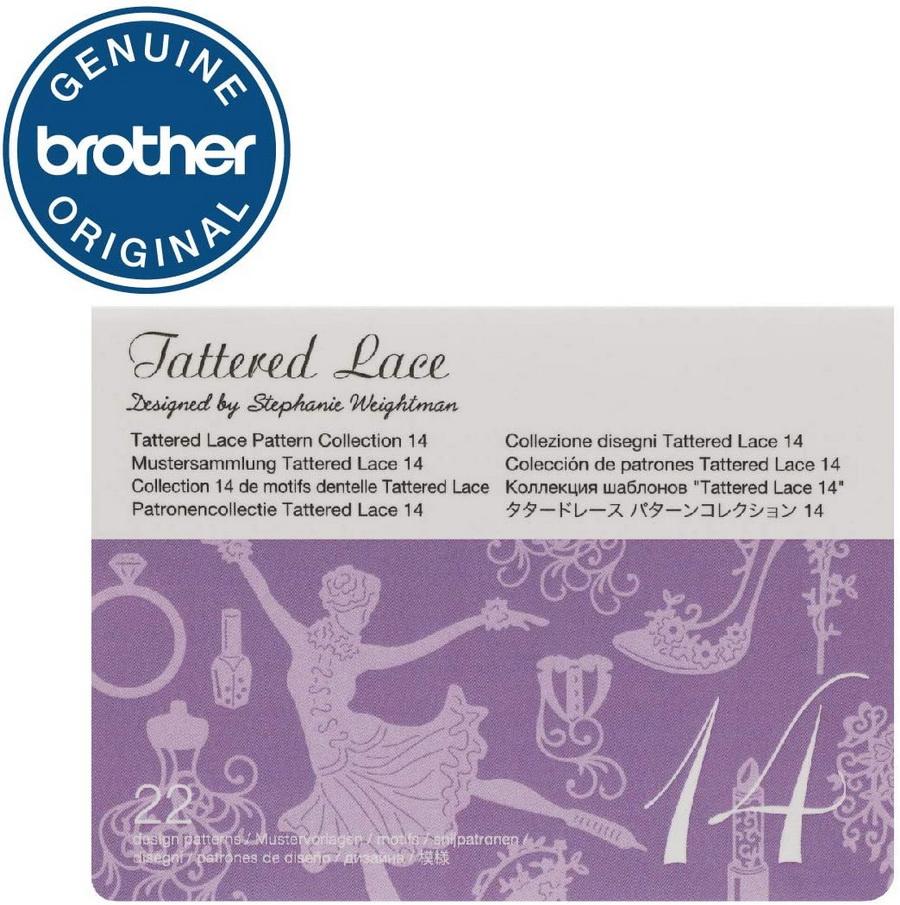 Brother Tattered Lace Pattern Collection 14, 22 Designs - Sewingmachinesplus.com