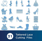 Brother Tattered Lace Pattern Collection 15, 21 Designs - Sewingmachinesplus.com