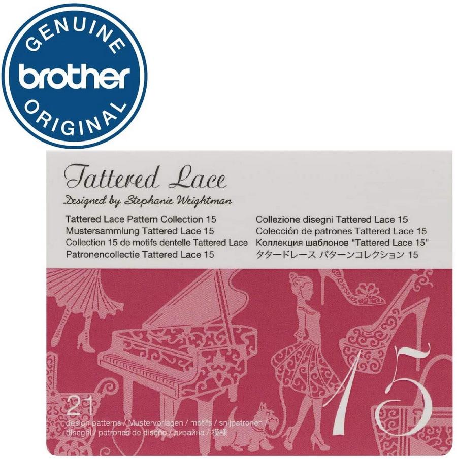 Brother Tattered Lace Pattern Collection 15, 21 Designs - Sewingmachinesplus.com
