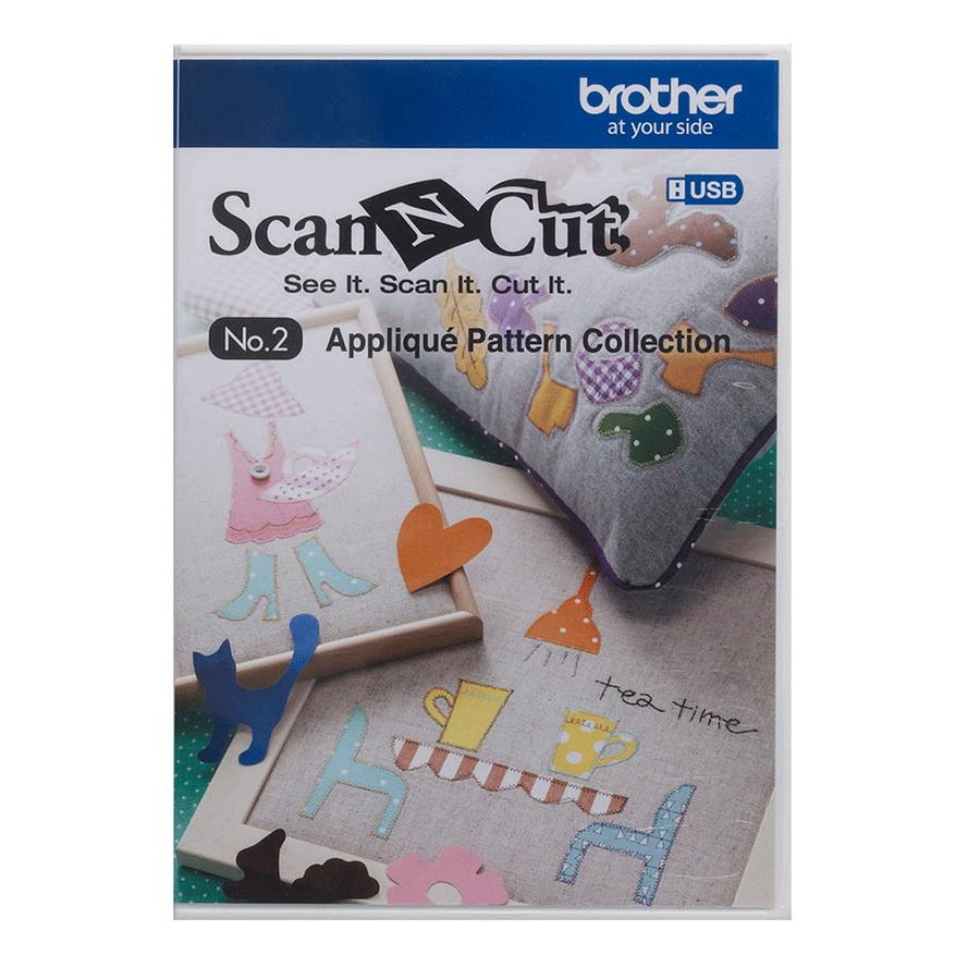 Brother USB No. 2 Applique Pattern Collection, 55 Patterns - Sewingmachinesplus.com