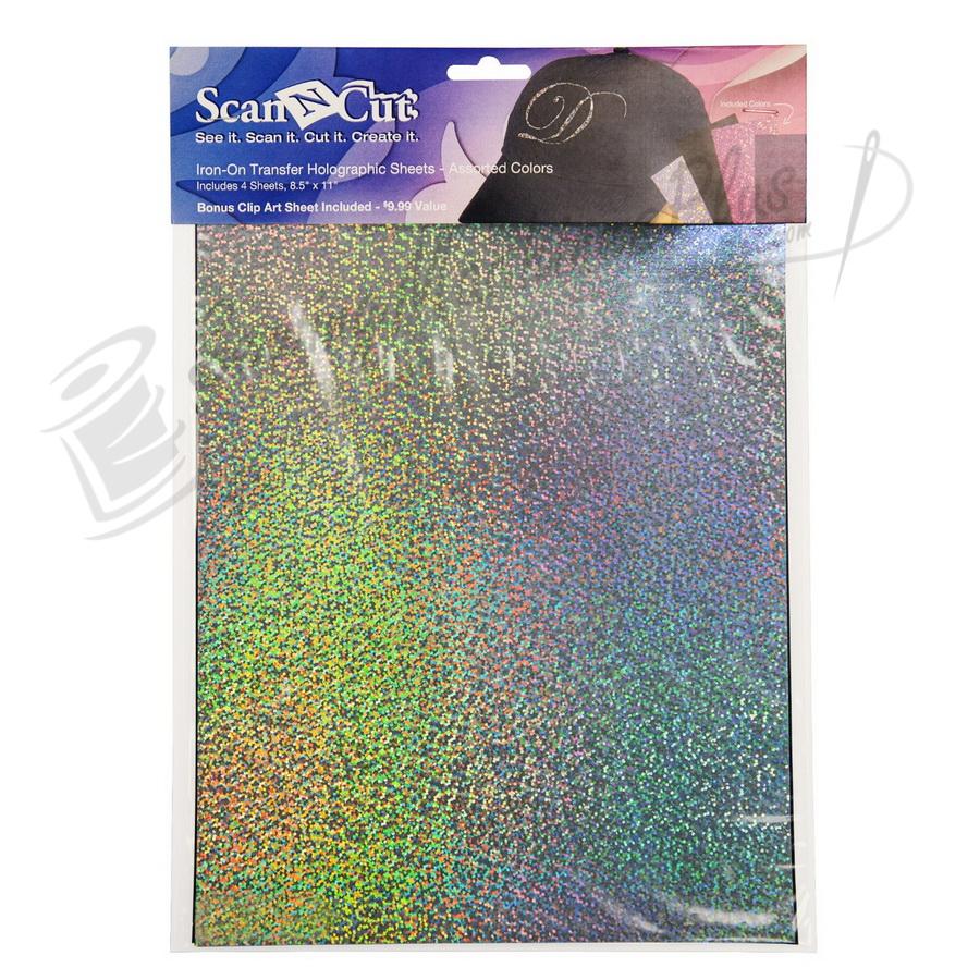 Brother CATH01 Iron-on Sheets 8.5x11" Holographic 4 Colors ScanNCut CM500DX 250 100