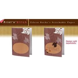Print N Stitch Brown Ferns by Designs in Machine Embroidery