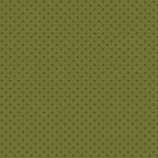 Sunshine & Dandelions Dots Green quilting fabric with dark green dots on an olive green background by Traci Reed for Riley Blake Designs