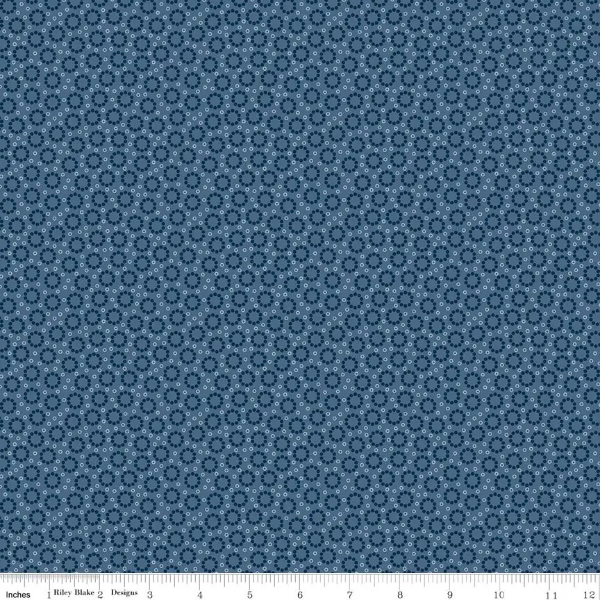 Riley Blake Denim & Daisy Miller Denim 1yd Cut (C18135-DENIM)