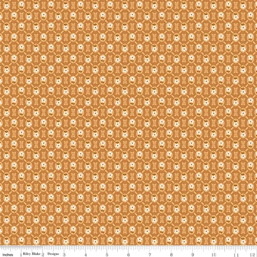 Riley Blake Denim & Daisy Pioneer Caramel 1yd Cut (C18143-CARAMEL)