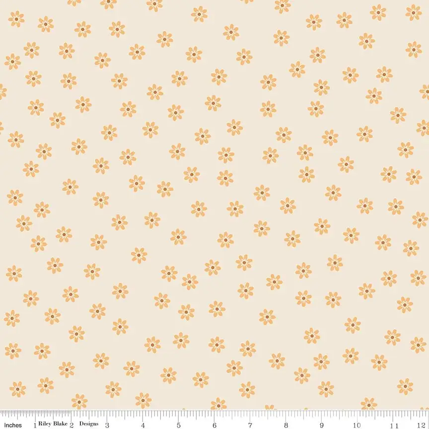 Riley Blake Denim & Daisy Daisies Daisy 1yd Cut (C18150-DAISY)