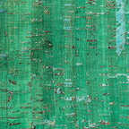 Rolled Cork Fabric Emerald and Silver Pattern CACORKEM - Sewingmachinesplus.com