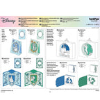 Brother Disney Cinderella and Ariel Paper Craft Collection for ScanNCut Activation Card, CanvasWorkspace, 30 Patterns - Sewingmachinesplus.com