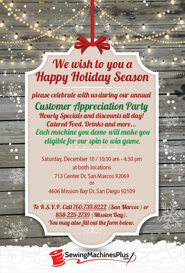 Customer Appreciation Party Promotional Banner