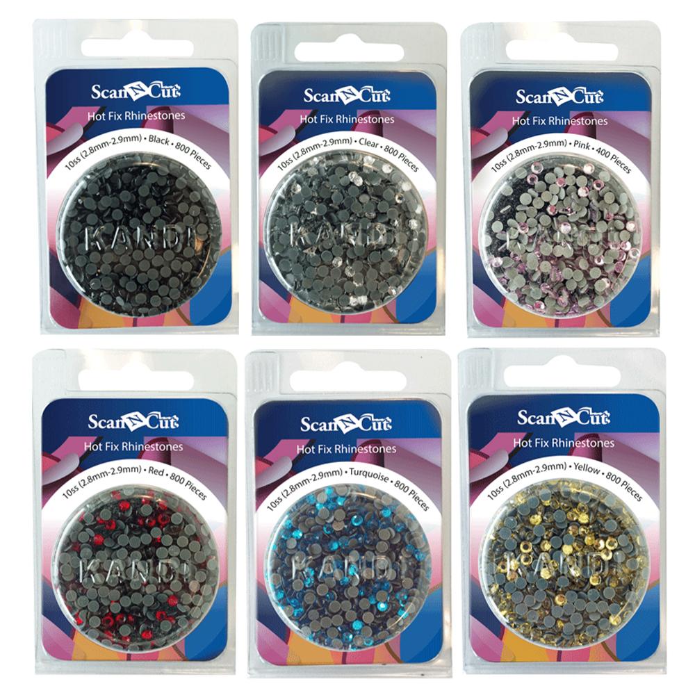 Brother Rhinestone Refill Pack 10SS - Includes 800 Pieces - Six Colors Available - Sewingmachinesplus.com