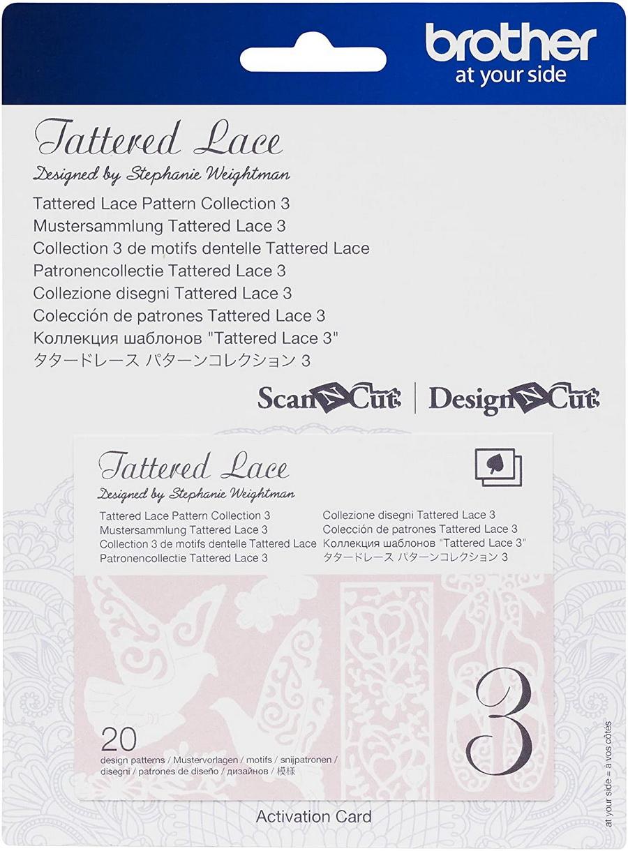 Brother Tattered Lace Pattern Collection 3, 20 Designs - Sewingmachinesplus.com