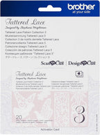 Brother Tattered Lace Pattern Collection 3, 20 Designs - Sewingmachinesplus.com