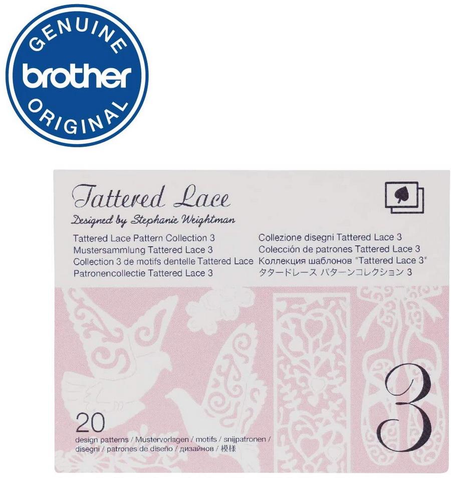 Brother Tattered Lace Pattern Collection 3, 20 Designs - Sewingmachinesplus.com