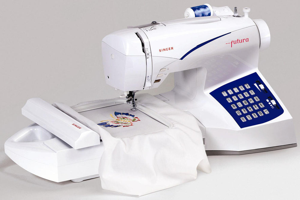 Singer Futura CE - 100 Sewing & Embroidery Machine FS w/ 3900 designs - Sewingmachinesplus.com