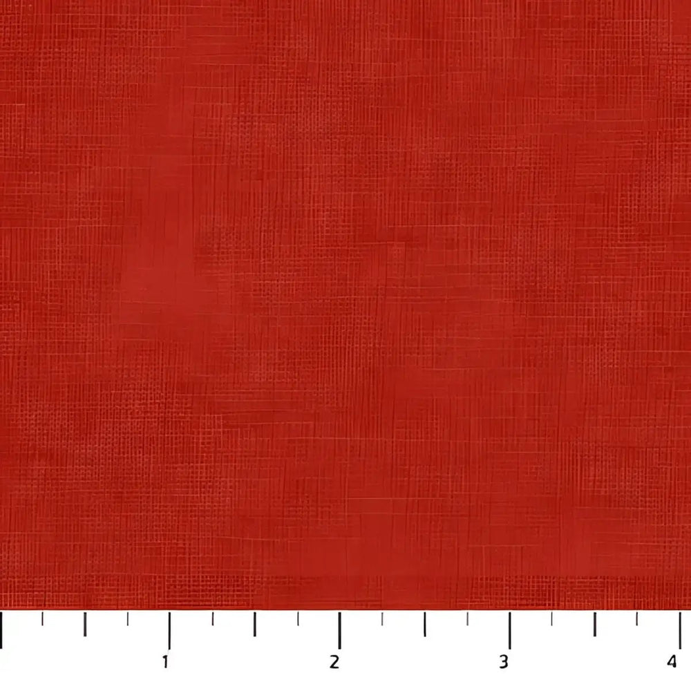 FIGO Tint Red linen-cotton blend fabric with a rich solid red color and subtle woven texture.