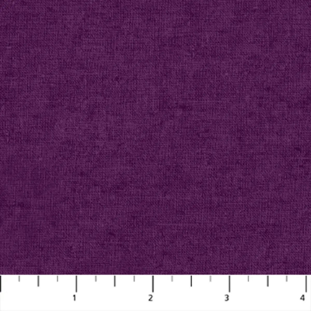 FIGO Tint Purple linen-cotton blend fabric in a rich solid purple color.