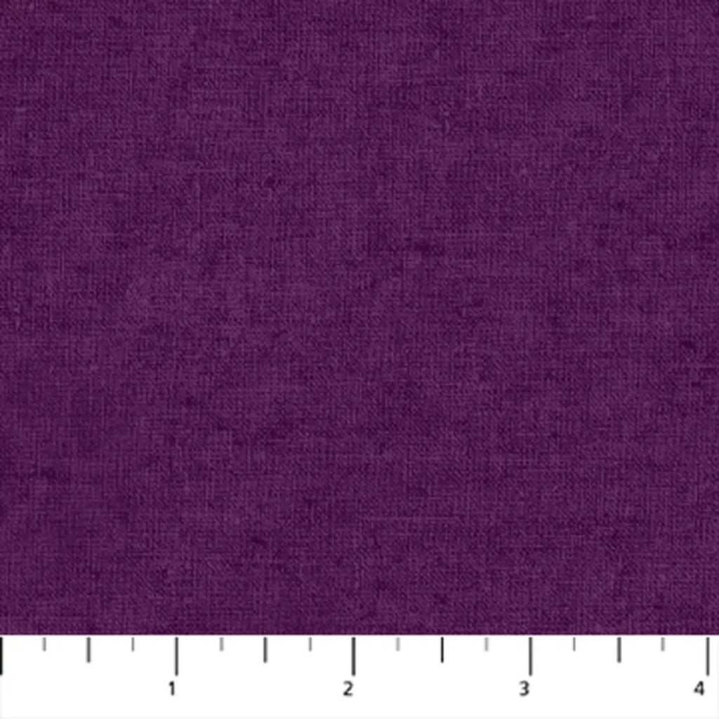 FIGO Tint Purple linen-cotton blend fabric in a rich solid purple color.