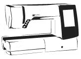 Schematic diagram of a sewing machine