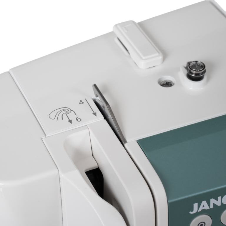 Janome Continental M6 Laundry Basket Quilts Sewing & Quilting Machine, white with teal panel