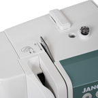 Janome Continental M6 Laundry Basket Quilts Sewing & Quilting Machine, white with teal panel