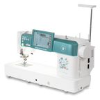 Janome Continental M6 sewing and quilting machine in teal with touchscreen display