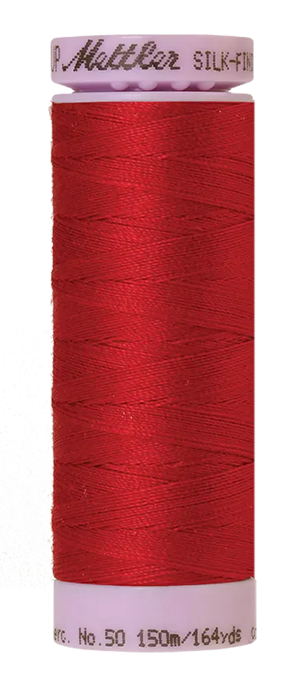 Mettler Silk-Finish 50wt.164 Yards- Color Country Red  (9105-0504)