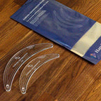 Handi Quilter Curved Crosshatch Set of 2 Rulers, clear acrylic quilting rulers