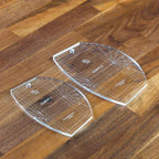 Handi Quilter Curvy Set of 2 rulers, clear acrylic quilting rulers