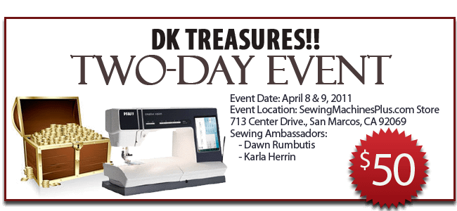 Advertisement for DK Treasures two-day event