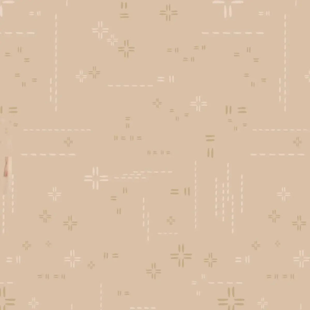 Decostitch Elements Cafe Latte neutral quilting cotton with subtle stitched texture by AGF Studio
