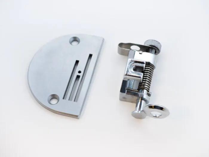 HQ Stitch 510 darning foot and plate by Handi Quilter, silver metal presser foot set