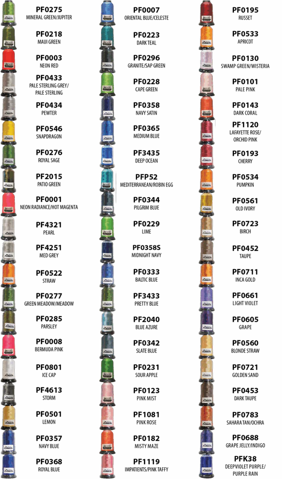 Floriani 60 Thread Colors- Dusky Delights - (Set 4) (F60TS-360)