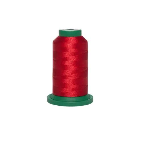 Exquisite polyester embroidery thread spool in scarlet red, 1000m.