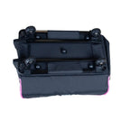 21-inch EZ-Glide Trolley machine bag, black with pink accents, Tutto sewing box