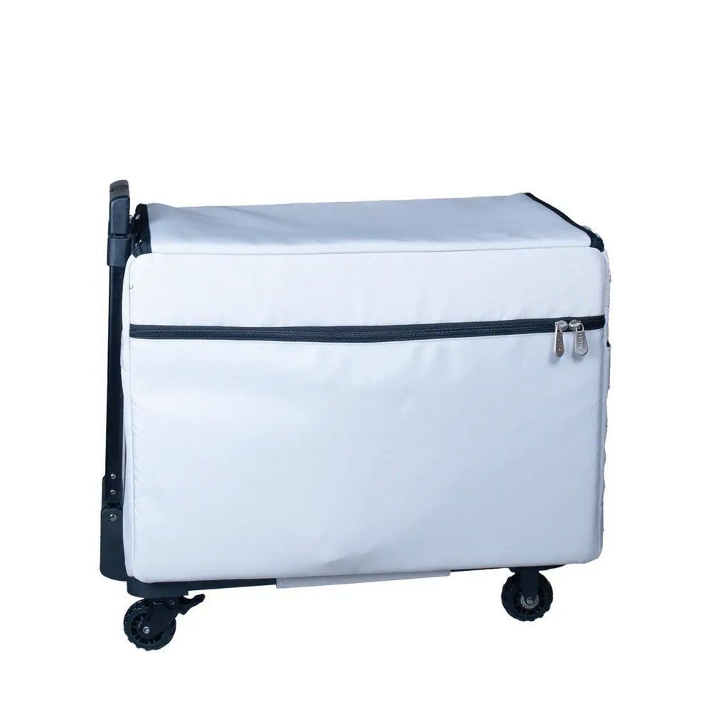 EZ-Glide 21-inch Trolley machine bag by Tutto in gray/black with wheels