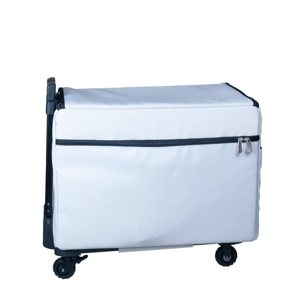 EZ-Glide 21-inch Trolley machine bag by Tutto in gray/black with wheels