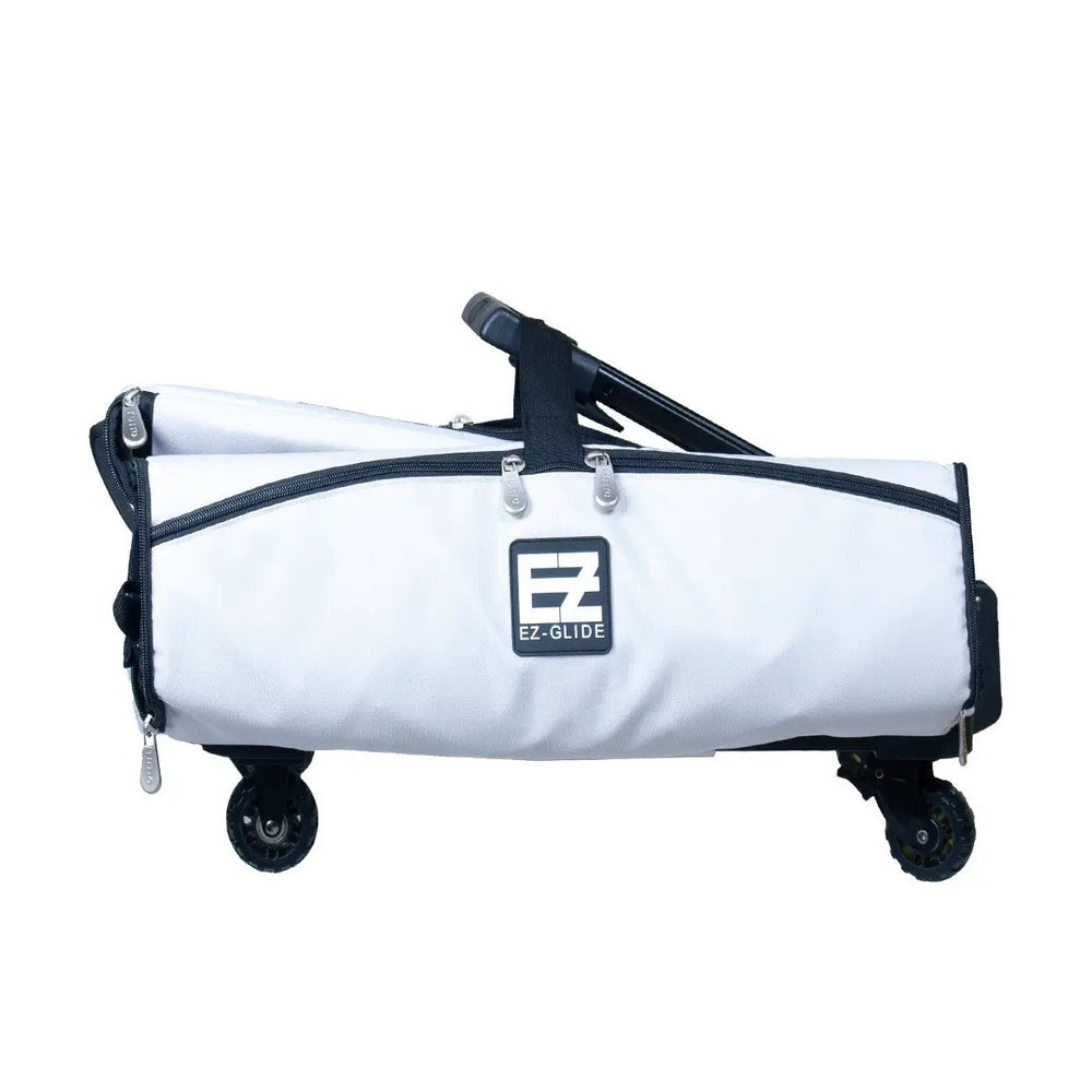 Tutto 21" EZ-Glide trolley machine bag, gray/black with EZ-Glide logo and wheels