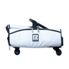 Tutto 21" EZ-Glide trolley machine bag, gray/black with EZ-Glide logo and wheels