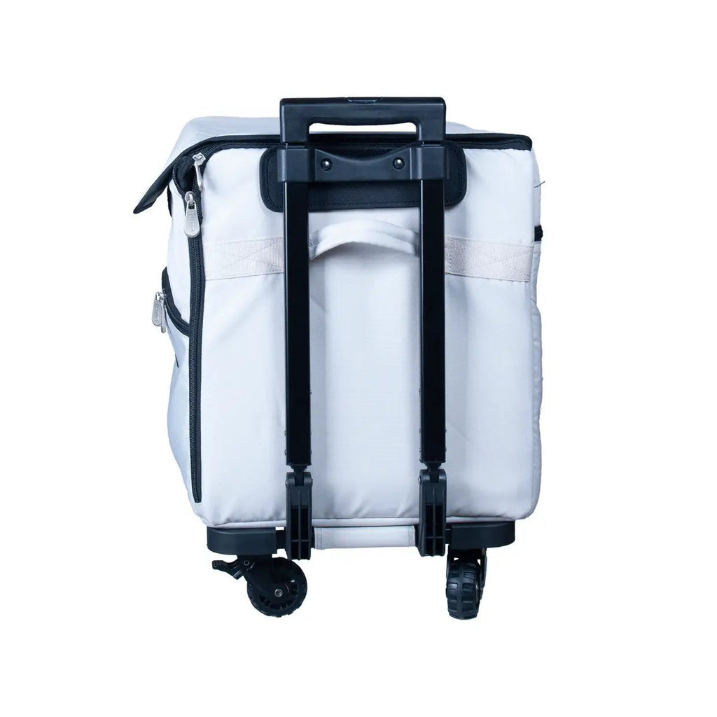 Tutto 21-inch EZ-Glide trolley machine bag in gray/black with wheels and extendable handle