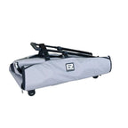 29-inch EZ-Glide Trolley bag for craft machines, gray/black with wheels, EZ-GLIDE logo