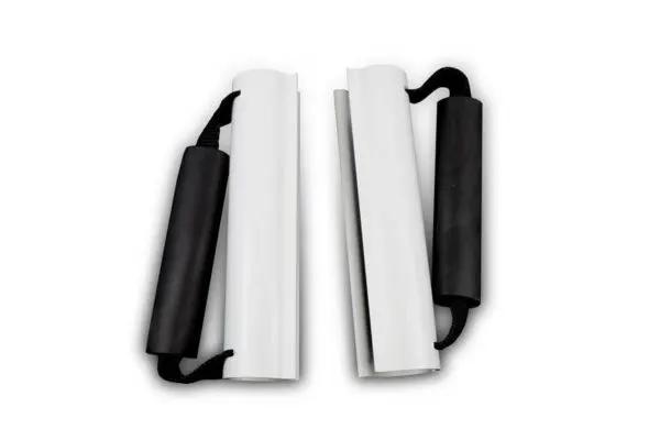 Easy Grasp Quilt Clamps, Loft finish, set of 2, white with black handles